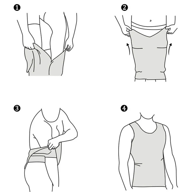 Men’s Slimming Compression Vest – Tummy & Waist Control Shapewear