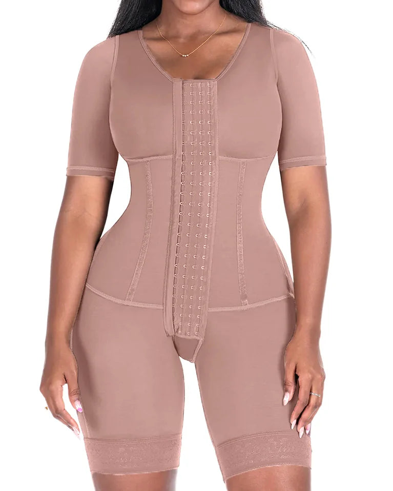 Women's High Compression Full Body Shapewear – Slimming Faja Corset Bodysuit for a Smooth & Sculpted Silhouette