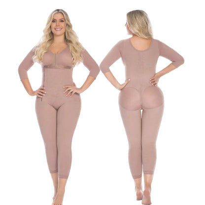 Original Colombian Full-Body Shaper with Bra – High Compression Postpartum Girdle for Women