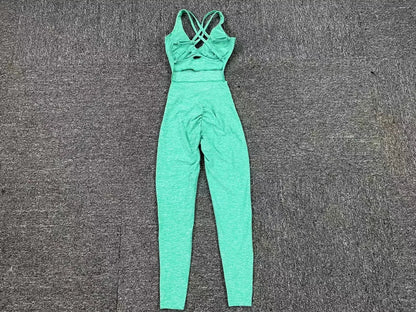 Women's Sporty Black Jumpsuit Set