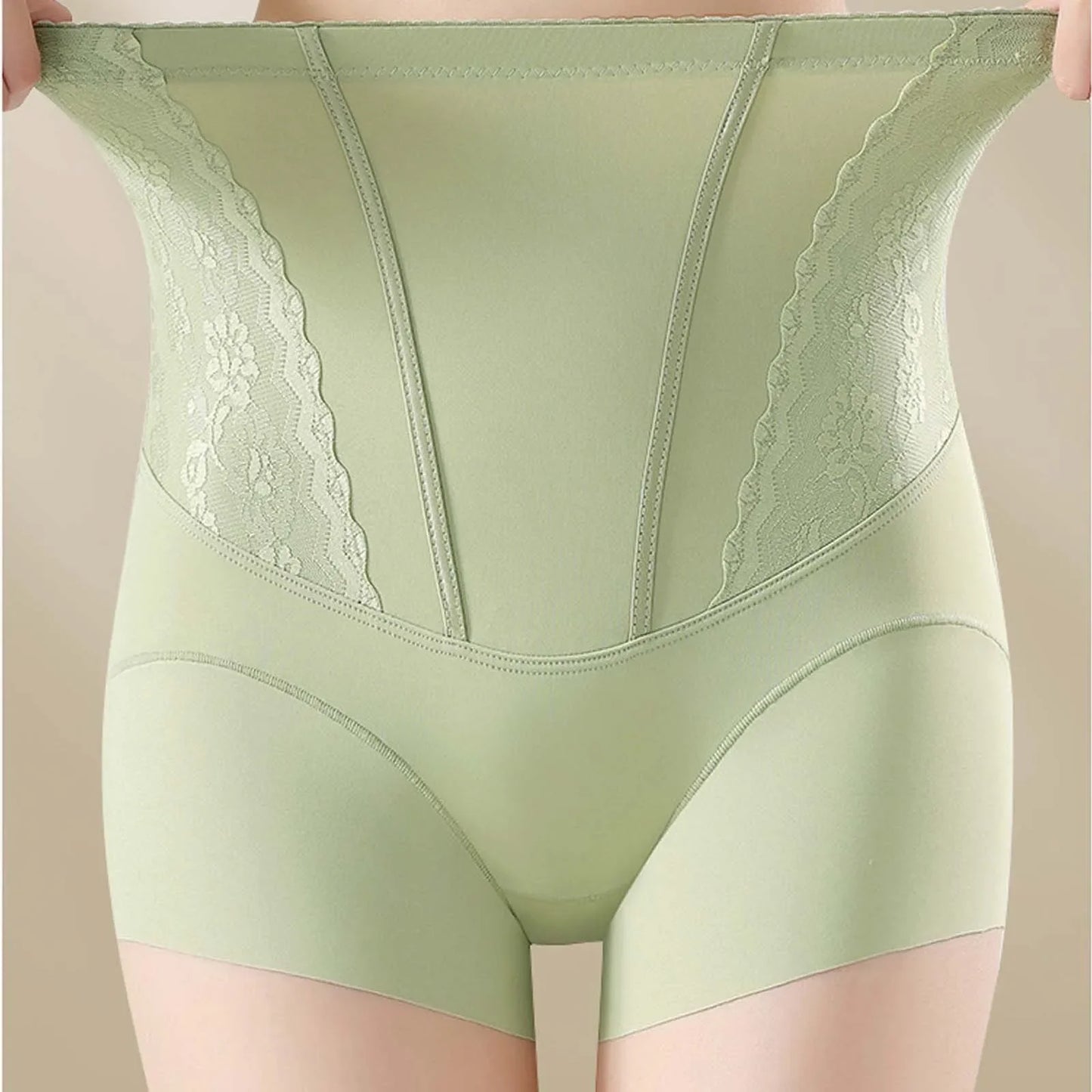 High Waist Lace Flat Belly Boxer Shorts For Women Slimming Panties Shapewear Tummy Control Underwear Female Hip Lifting Briefs