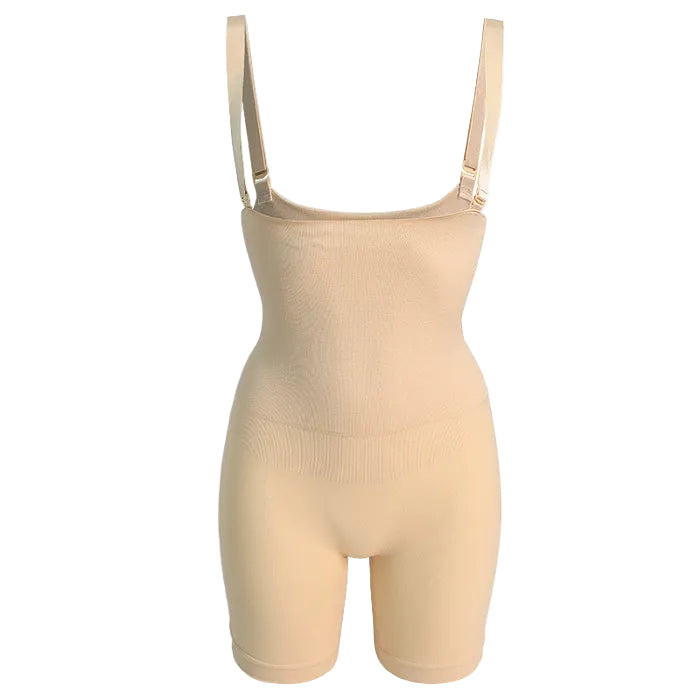 Seamless Shapewear Shorts – Tummy Control with Detachable Shoulder Straps