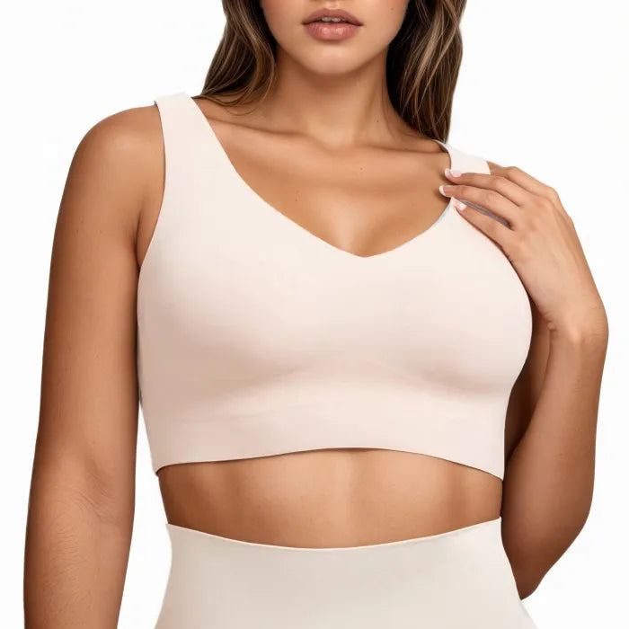 Seven-Row Hook-and-Eye Push-Up Bra – Anti-Sag Full Support Lifting Bra