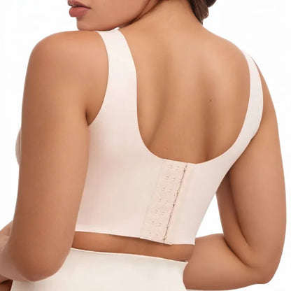 Seven-Row Hook-and-Eye Push-Up Bra – Anti-Sag Full Support Lifting Bra