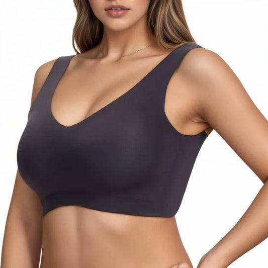 Seven-Row Hook-and-Eye Push-Up Bra – Anti-Sag Full Support Lifting Bra