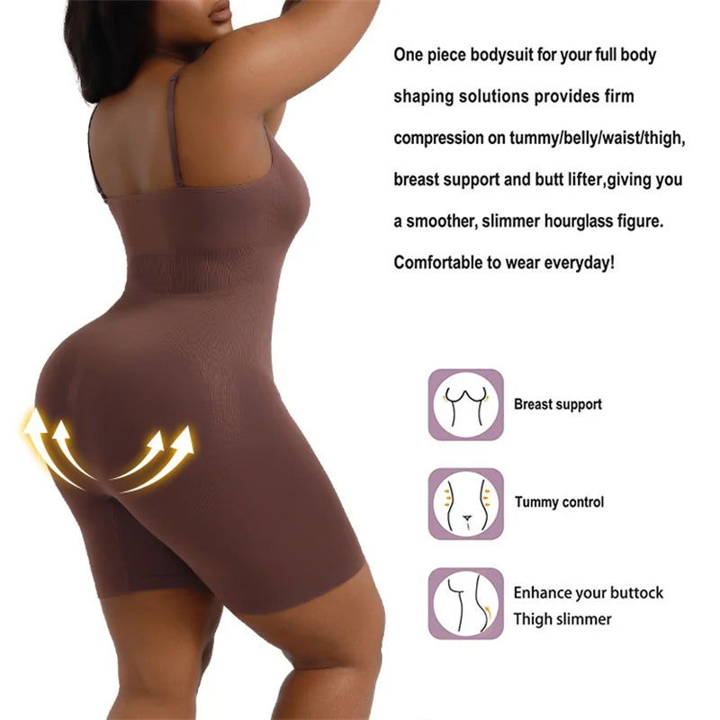 Women's Tummy Control Bodysuit – Waist Trainer Shapewear Top