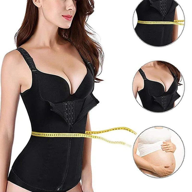 Women's Waist Trainer Vest – Slimming Sauna Corset Body Shaper Compression Top