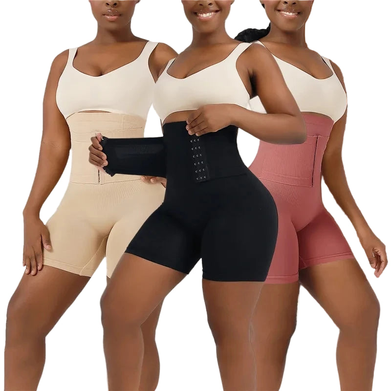 Women's High-Waist Tummy Control Shapewear Shorts with Butt Lifter