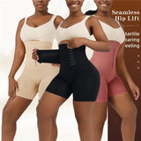 High-Waisted Tummy Control Shapewear Shorts with Butt Lifter & Hook Closure