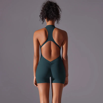 Women’s Push-Up Backless Gym Jumpsuit