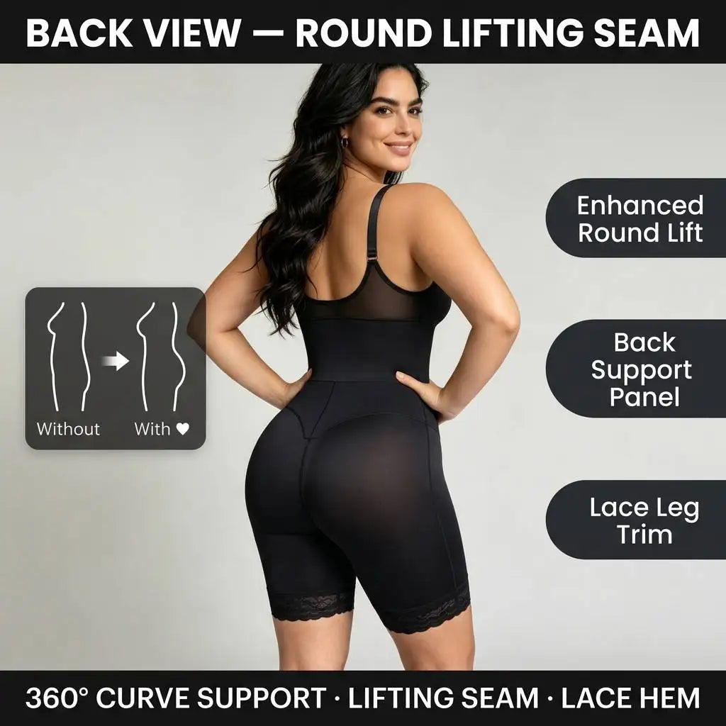 Women Seamless Spandex Breathable Zipper Waist Body Shaper – LANGQIN