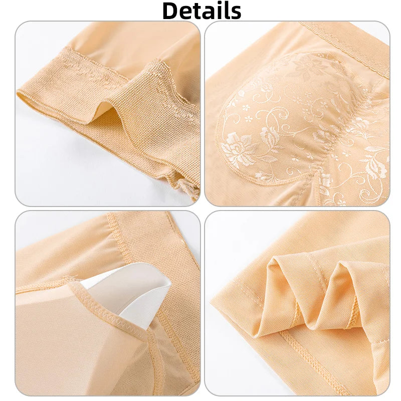 Women's Padded Butt Lifter Shapewear – Lace Control Panties & Booty Enhancer Briefs