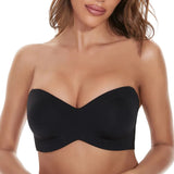 Essential Multi-Way Pure Comfort Bra – Silicone-Free Strapless Underwire Bandeau Minimizer