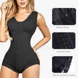 Fajas Body Shaper for Women – Tummy Control Shapewear with Hook & Eye Closure and Breast Support