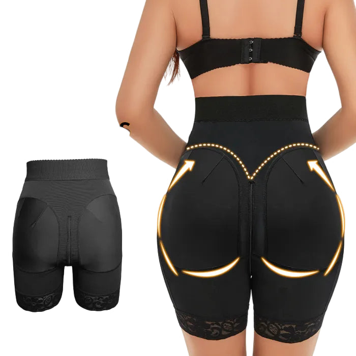 Colombian Girdle Shorts – Tummy Control Butt Lifter with Front Hooks
