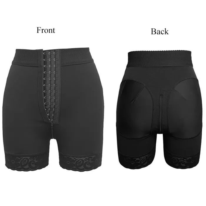 Colombian Girdle Shorts – Tummy Control Butt Lifter with Front Hooks