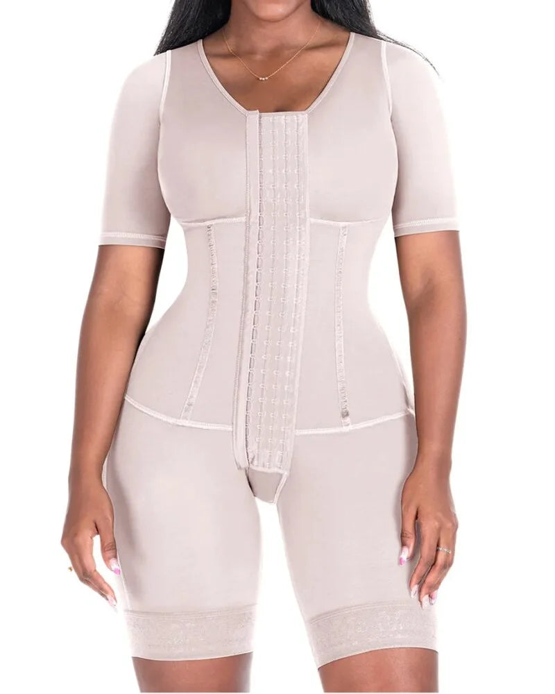 Women's High Compression Full Body Shapewear – Slimming Faja Corset Bodysuit for a Smooth & Sculpted Silhouette