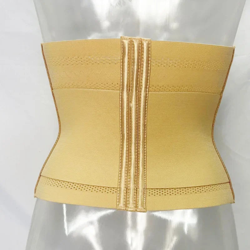 Women's Waist Trainer Corset Belt – Double Tummy Control Body Shaper with Steel Bones