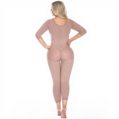Original Colombian Full-Body Shaper with Bra – High Compression Postpartum Girdle for Women