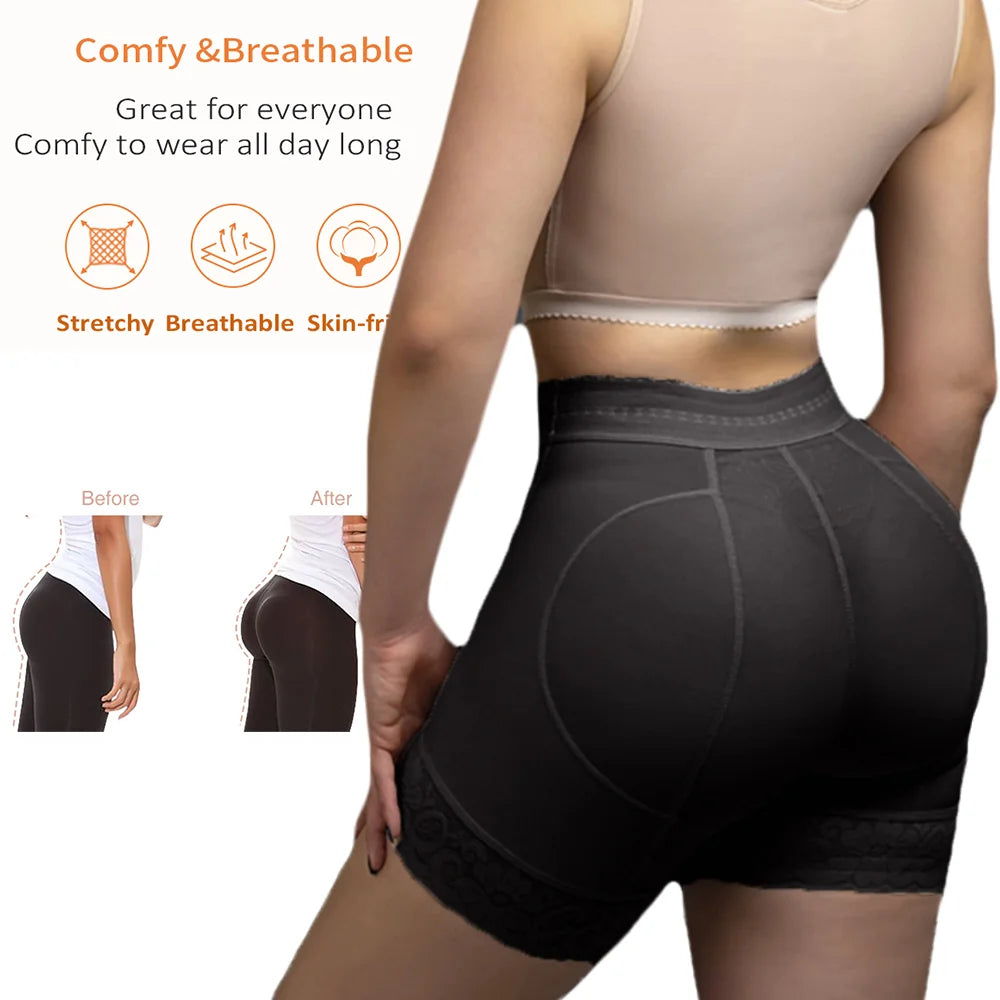 Faja Shapewear for Women – Tummy Control Butt Lifter Body Shaper Shorts | Waist Trainer Leggings & Thigh Slimmer | Plus Size