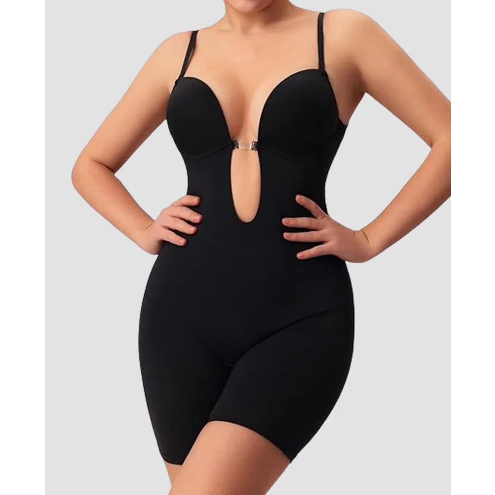 Backless Seamless Shapewear Bodysuit for Women – Butt Lifter, Waist Slimmer & Thigh Shaper