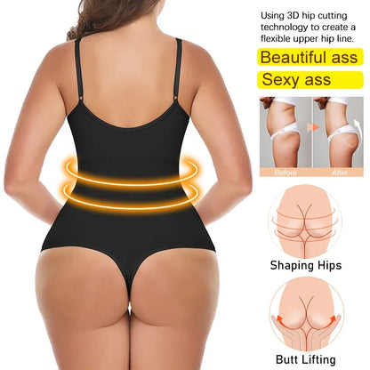 Tummy-Control Thong Bodysuit