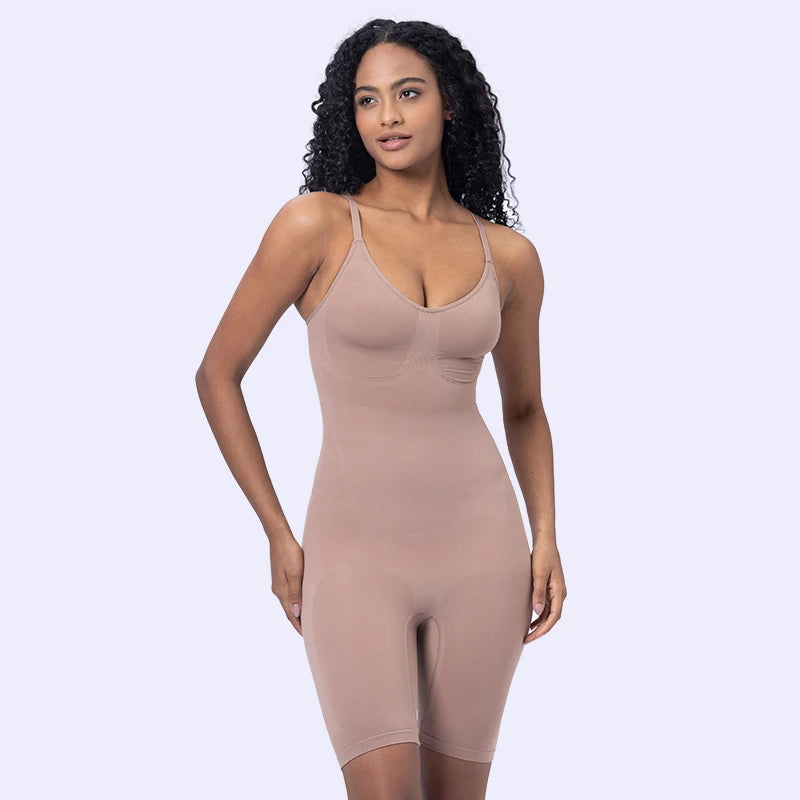 Women's High-Waist Tummy Control Bodysuit Shapewear Shorts