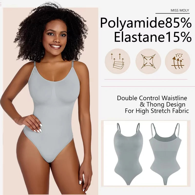 Women's Full Body Shaper – Firm Control Thong with Tummy Control