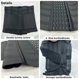 Women's Waist Trainer Corset Belt – Double Tummy Control Body Shaper with Steel Bones