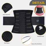 Women's Waist Trainer Corset Belt – Double Tummy Control Body Shaper with Steel Bones