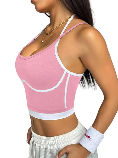 Women’s Supportive Color Block Workout Top