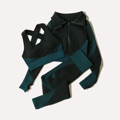 FlexFit Seamless Yoga Set: Comfy, Stylish, Versatile