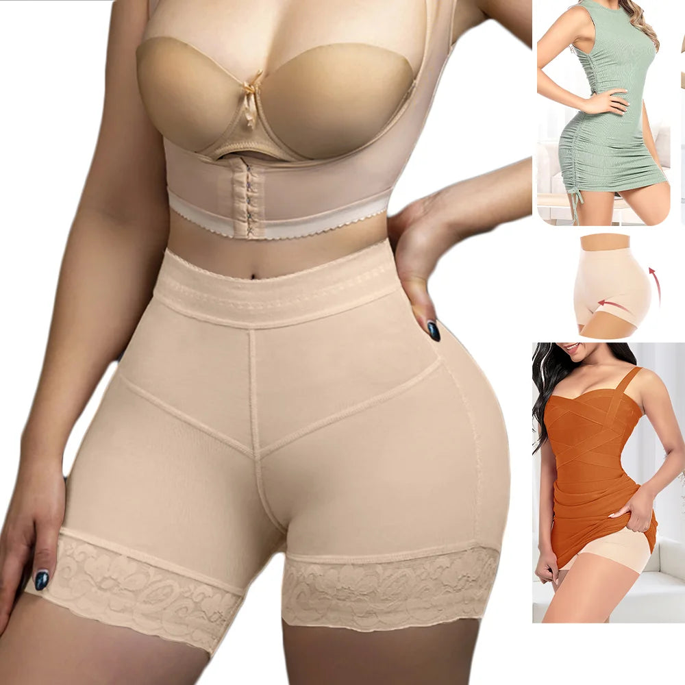 Faja Shapewear for Women – Tummy Control Butt Lifter Body Shaper Shorts | Waist Trainer Leggings & Thigh Slimmer | Plus Size