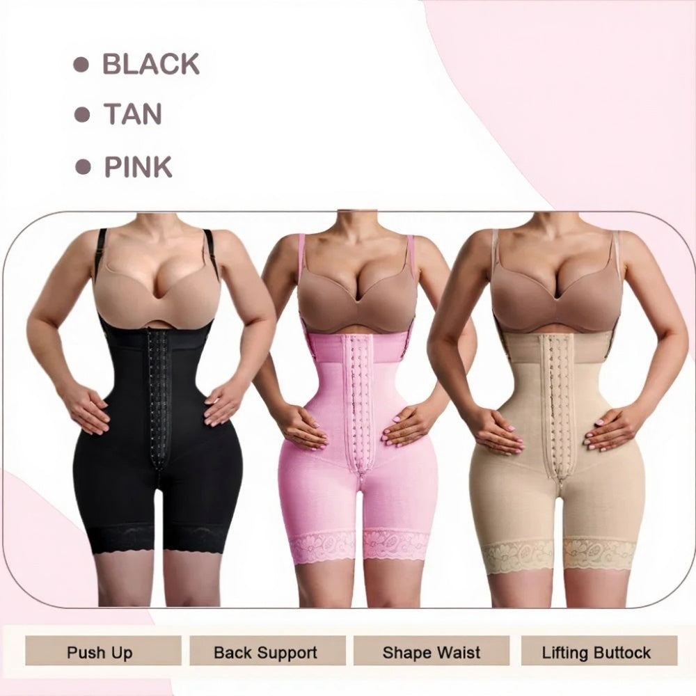 Colombian Hourglass Body Shaper for Women – Firm Compression Waist Trainer Corset