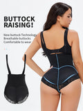 AfruliA Women’s Latex Waist Trainer Bodysuit – V-Neck Tummy Control Shapewear