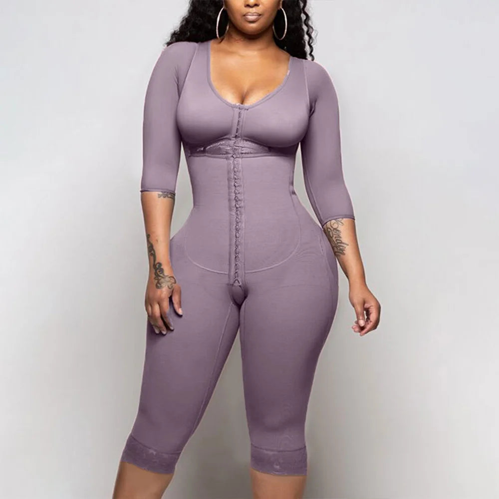 Women's Full Body Shapewear Bodysuit – Medium Compression Tummy Control, Butt Lifter, Push-Up Slimming Corset