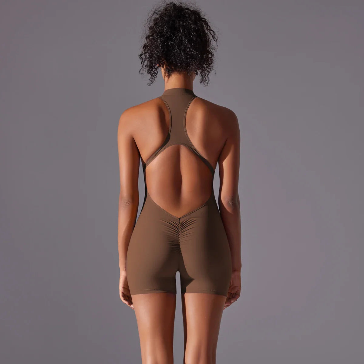 Women’s Push-Up Backless Gym Jumpsuit