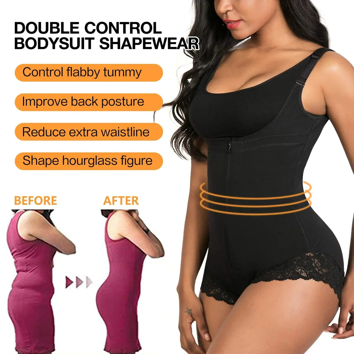 Colombian Shapewear Bodysuit – Tummy Control Girdle & Waist Trainer for Women