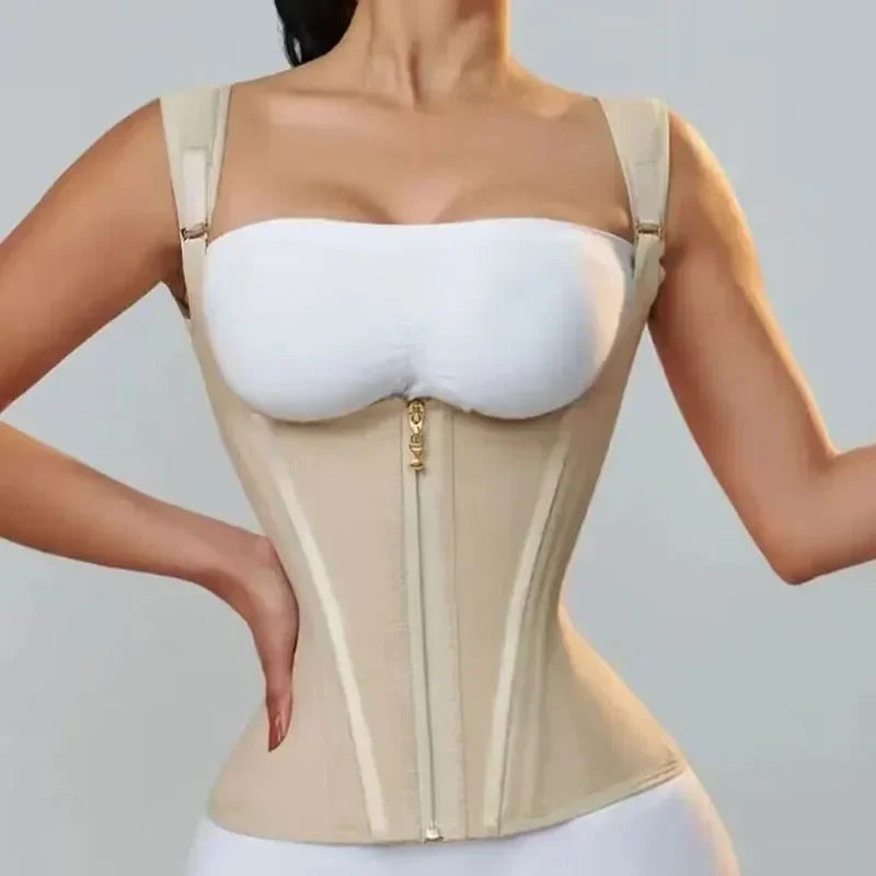 Fajas Colombian Body Shaper – High Compression Waist Trainer Corset Vest