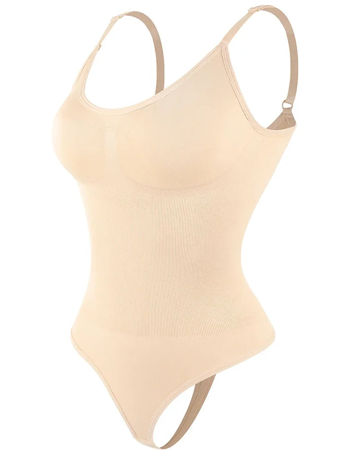 Tummy-Control Thong Bodysuit