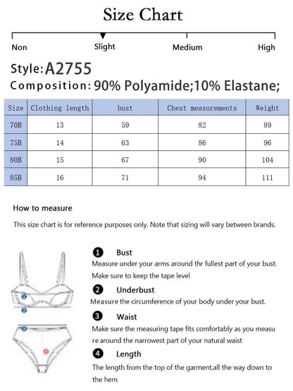 Women's Sexy U-shaped 3/4 Bra Underwear Set Solid Color Steel Ring Gathering Push Up Everyday Versatile Underwear Set A2755