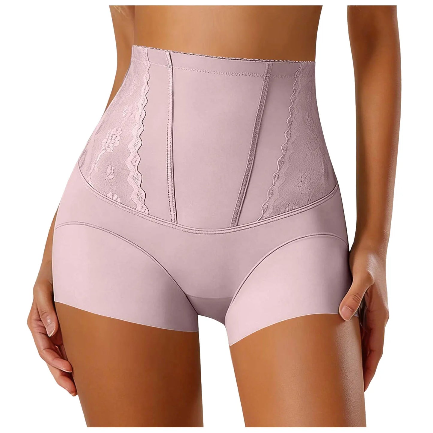 High Waist Lace Flat Belly Boxer Shorts For Women Slimming Panties Shapewear Tummy Control Underwear Female Hip Lifting Briefs