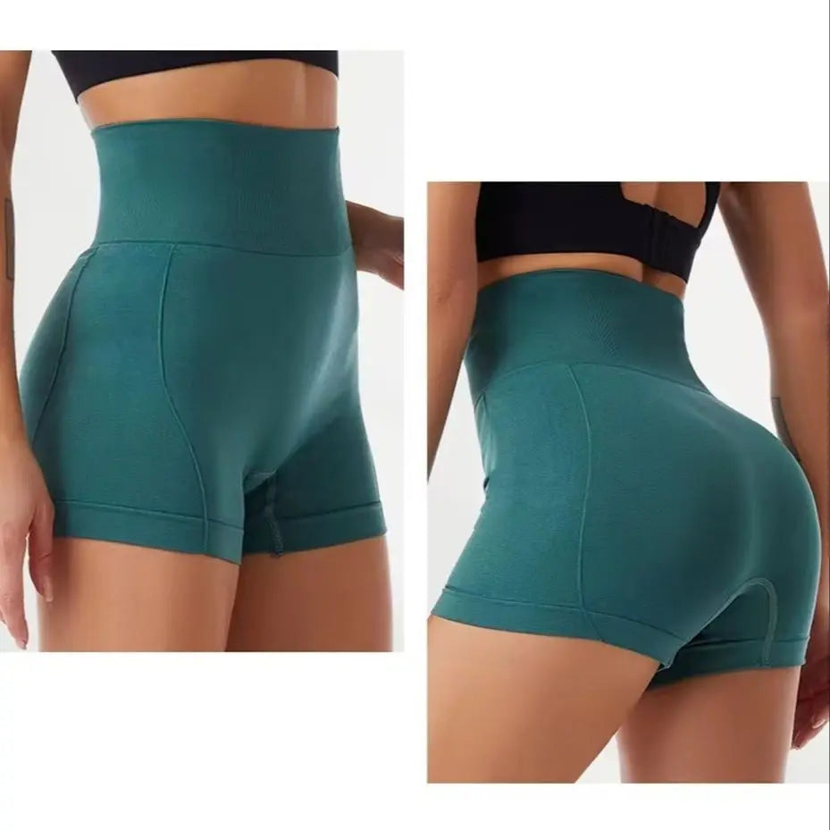 High Waist Seamless Scrunch Butt Workout Shorts
