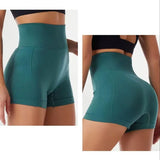 High Waist Seamless Scrunch Butt Workout Shorts