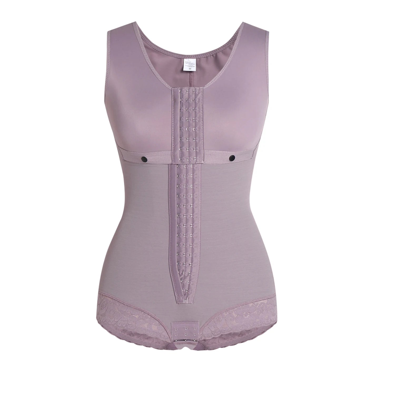 Fajas Body Shaper for Women – Tummy Control Shapewear with Hook & Eye Closure and Breast Support