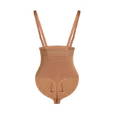 High Compression Triangle Bodysuit Shapewear with Zipper