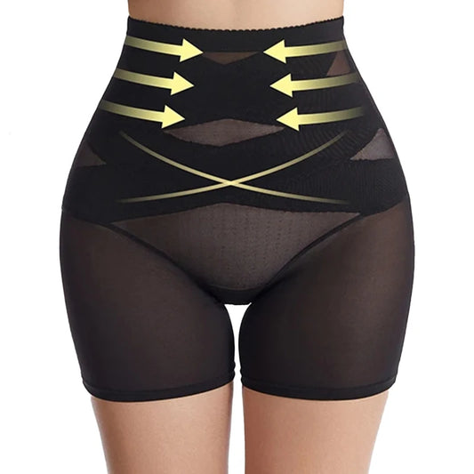 Women's High-Waist Shapewear Shorts – Firm Control Tummy & Hip Lifter