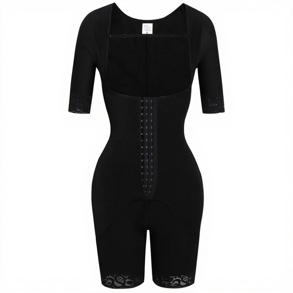 Fajas Colombianas Seamless Full Body Shaper – Firm Control Corset with Thigh Slimmer