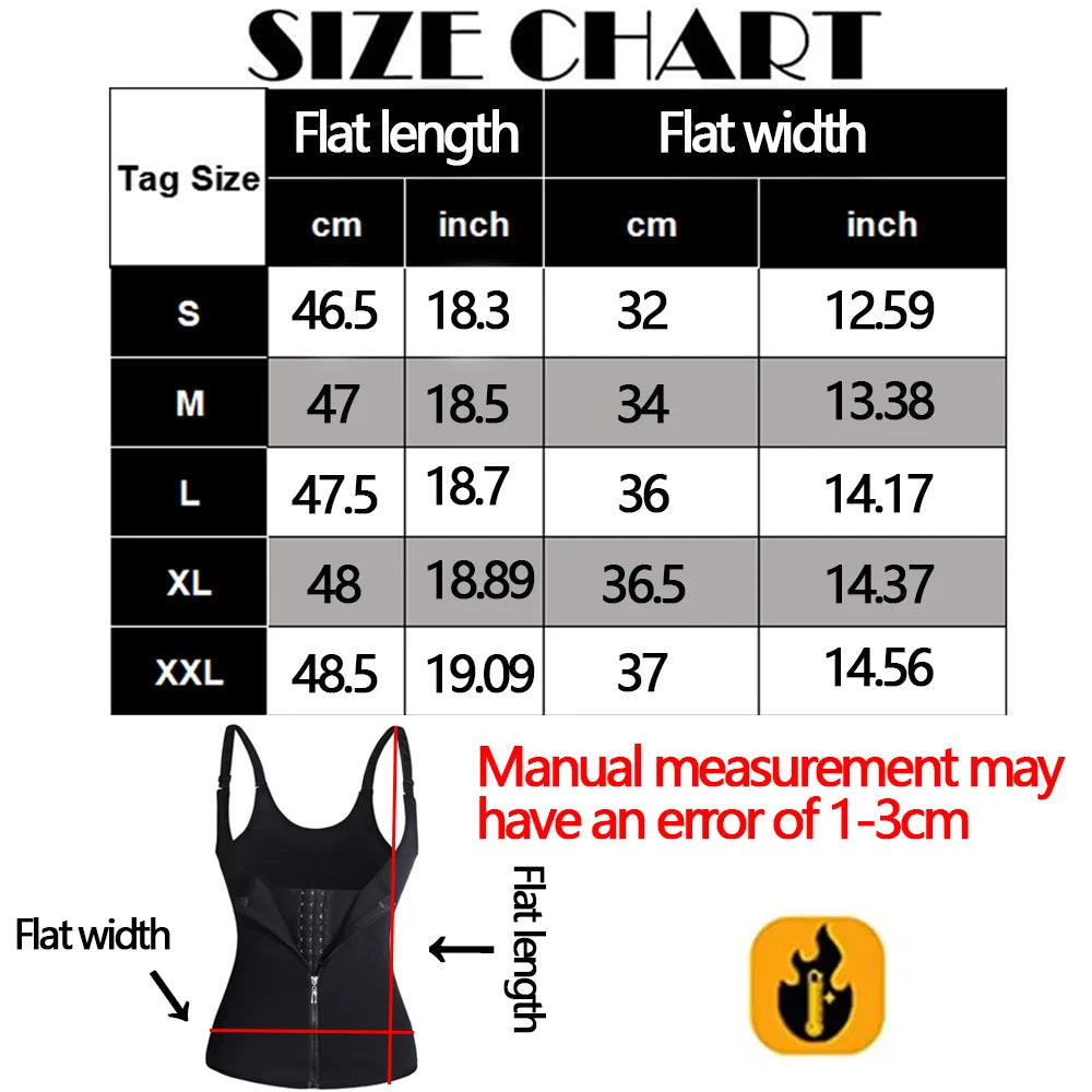 Women’s Zipper Waist Trainer Tank Top – Tummy Control Body Shaper for a Smooth, Sculpted Fit