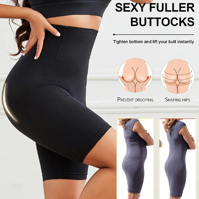 High Waist Tummy Control Shapewear Shorts – Butt Lifter & Thigh Slimmer